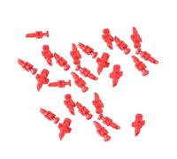 Ldbuejiaja Lot de 25 buses de pulvérisation à 360° pour machine à cloner Mister - Buse de brouillard hydroponique - Spray d'eau de jardin - Arroseur - Bouchon fileté - Micro arroseur - Régulateur de
