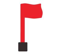Ldbuejiaja Lot de drapeaux de boîte aux lettres avec adhésif double face, convient aux surfaces lisses, boîte aux lettres, drapeau de rechange