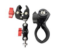 Ldbuejiaja Lot de pinces de microphone avec mâchoire rouge de 30 mm, 60 mm et mâchoire de 13 mm, 50 mm, pince de support réglable pour microphone