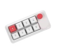 Ldbuejiaja Macropad réglable à 8 touches avec touches amovibles et 12 modes d'éclairage pour optimiser les flux de travail, accès à chaud