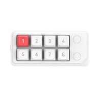 Ldbuejiaja Macropad réglable à 8 touches avec touches amovibles et 12 modes d'éclairage pour optimiser les flux de travail, accès à chaud