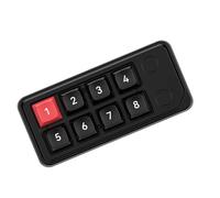 Ldbuejiaja Macropad réglable à 8 touches avec touches amovibles et 12 modes d'éclairage pour optimiser les flux de travail, accès à chaud
