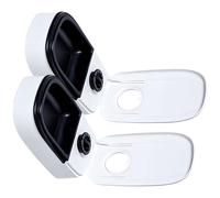 Ldbuejiaja Mangeoire automatique pour chat avec deux sections pour différents goûts, installation rapide en quelques instants, bols lavables au lave-vaisselle