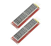 Ldbuejiaja Module d'affichage LED multifonction pour données, rouge | Tube à 8 chiffres à haute luminosité pour l'électronique et le prototypage, transfert de données rapide et stable