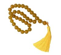 Ldbuejiaja Perles de prière musulmanes faites à la main en verre Tasbih - 33 perles pour le service quotidien et les cérémonies religieuses - Événements culturels - Accessoires de prière islamique