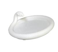 Ldbuejiaja Plateau de présentation artistique en plastique en forme de serpent avec structure en plastique pour une présentation élégante de bijoux et une solution à thème serpent, taille unique