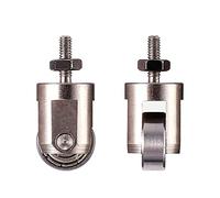Ldbuejiaja Point de contact à rouleau pour jauge 10 mm de diamètre Roue M2 Filetage 5 Accessoires Accessoires en acier inoxydable