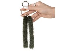 Ldbuejiaja Porte-clés de voiture de luxe, pendentif de sac élégant avec queue douce, porte-clés tendance pour femme/homme, décoration élégante pour e voiture, c, taille unique