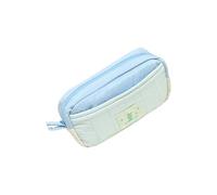 Ldbuejiaja Porte-documents tendance et simples, construction en toile renforcée, plusieurs poches intérieures pour artistes, étudiants, design unique, sac pour fournitures scolaires, bleu, Mass Beauty