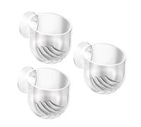 Ldbuejiaja Pot à plantes transparent pour aquarium, pots de fleurs avec ventouse, support pour aquarium, paysage, aquarium, tasse décorative
