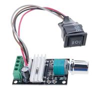 Ldbuejiaja PWMs Régulateur de vitesse du moteur pour 6 V, 12 V, 24 V, 3 A avec interrupteurs à bouton rotatif pour contrôle avant, arrière et arrêt, PWM stables