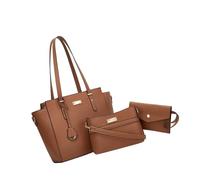 Ldbuejiaja Sac à main élégant avec poignée de transport et compartiments d'organisation, sac à bandoulière en cuir PU pour le travail, parfait pour les ordinateurs portables des femmes et des filles