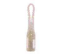 Ldbuejiaja Sac de rangement fait à la main avec ornements en cristal et couches de protection pour la solution de rangement pour la verrerie fragile, sac de rangement avec strass