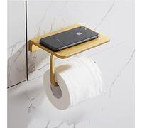 LDCBFTR Accessoires de Salle de Bain en Or brossé Moderne Ensemble avec Porte-Serviette d'étagère Hordeau de Serviette de Serviette de Toilettes et Porte-brossage de Toilette WFJ