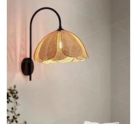 LDCBFTR Appliques murales Antique Rustic Industrial E27 Black Painted Finis Finis Chambre Fixtures Hardwire Bedside Reading Lampe