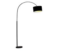 LDCBFTR avec Abat-Jour à Base en marbre réglable pour lampadaire, Lampe sur Pied à Arc Moderne, pour Chambre à Coucher, Salon ou Bureau (Couleur: Noir), lampadaire -