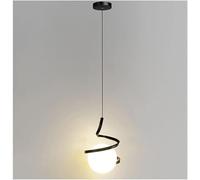 LDCBFTR Boule de Verre Globe Suspension Moderne Industriel LED Plafond Suspendu Montage luminaire Compatible avec îlot de Cuisine Salon Salle à Manger Lustre Hall d'entrée