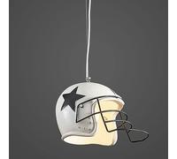 LDCBFTR Chandelier à LED Moderne, Pendentif de personnalité rétro Light, Casque créatif Casque à Chambre à Coucher Salon Cafe Restaurant décoratif Pendant Suspendu (Couleur: Blanc)