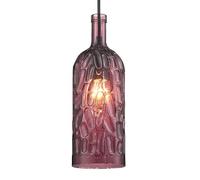 LDCBFTR Chandelier à LED Nordique, Moderne E27 Pendre en Verre coloré à Une tête à Une Limite Lumière Lumière Pendante Lights Corridor Restaurage de Salon Lampes (Couleur: VIN Rouge)