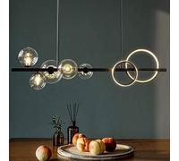 LDCBFTR Chandelier LED, Suspension de g4 Basic Ball Ajustement en Verre réglable ， Pendre de Cuisine Moderne, Salon Industriel léger en Suspension Nordique, Chambre à Coucher, Couloir