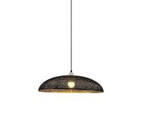 LDCBFTR Chandelier, Lustre de Style Country, Lampe Suspendue à Une Seule tête E27, luminaires d'éclairage en métal à Couvercle Creux gravé, Pendentif dans Le Salon de l'hôtel Loft.