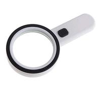 LDCBFTR Grande Objectif en Verre Optique à Double Couche LED avec Une détection de Banque UV Lecture de Bijoux d'appréciation Antique Magnifique