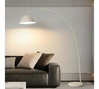 LDCBFTR Lampadaire de Style crème Nordique 70,9" Lampes de Sol réglables en Arc Lampe sur Pied Haute en métal Lampe sur Poteau de décoration intérieure sur canapé Lampe de Lecture arquée pour Coin de