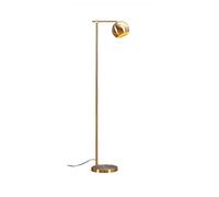 LDCBFTR Lampadaire Lampe d'appoint sur Pied du Milieu du siècle avec surplomb de Lecture avec Abat-Jour Suspendu en Laiton Antique (Couleur : doré)