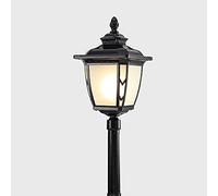 LDCBFTR Lampe de Route à Vue élevée Continental E27 décor en Aluminium lampadaire Victoria Externe étanche en Verre Lanterne Colonne Lampe pelouse Parc Villa lumière Jardin Paysage Haut pôle lumière