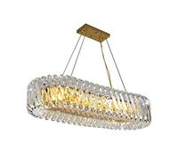 LDCBFTR Lampe Suspendue, lustres en Cristal Lustre Post Moderne Rond en Acier Inoxydable Conception d'éclairage luminaires Brillants