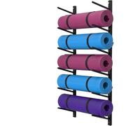 LDCBFTR LNNW Yoga Mat-Poids Prise de Poids Mot Wall, Gymnase Workout Rouleau en Mousse Rack de Rangement Serviette de Serviette de Serviette à Domicile Rack de Rangement de Gymnase WFJ
