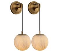 LDCBFTR Lumière Murale Globe Globe Design Lampe en Laiton Lights Haut Mount Light pour Le Restaurant Vivant