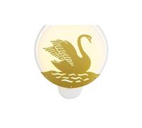 LDCBFTR Lumière Murale pour Chambre à Coucher Ronde Elk LED Swan Sconce Peacock Compatible avec la Chambre de Chambre à Coucher des Chambres à Coucher Corridor Decoration Projection Lampe (Lig Blanc