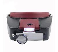 LDCBFTR Magnification de la lumière LED de Type Casque Portant la loupe 1,5X 3X 6,5X 8X Magniseur d'objectif Acrylique pour réparation/Recherche/Soudure/Lecture