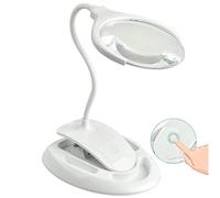 LDCBFTR Magnitif-Handheld Ayhf landheld 3X 8X Table de Bureau illuminé Lampe LED MAUTEMENT MAGNIFICABLE GABIFICATION RECHARGÉable avec léger Compatible avec l'artisanat, HOB (Couleur: Blanc,