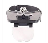 LDCBFTR Magrand de tête avec Support de tête de tête à LED et Bandeau, 4 objectifs remplaçables et interchangeables 1,2X, 1,8X, 2,5X, 3,5X