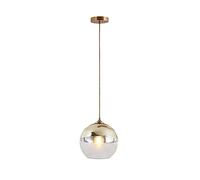 LDCBFTR Pendante LED Moderne, Ball en Verre 60W Chandelier Simple Moderne, Éclairage intérieur, Salle à Manger Loft E27 Forliving Room Bedroom Ø24.5 cm Lumière Suspendue (Couleur: 1 Flamme)