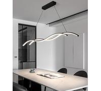 LDCBFTR Pendre à LED Moderne, Salle à Manger en Fil à Suspension réglable Chandelier Dimmable, Table à Manger Black Living Room Hanging Lamping, créateur Creative Designer Chandelier Office Light