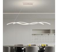 LDCBFTR Pendre à LED Moderne, Salle à Manger en Fil à Suspension réglable Chandelier Dimmable, Table à Manger Black Living Room Hanging Lamping, créateur Creative Designer Chandelier Office Light