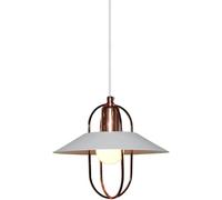 LDCBFTR Pendre de Style Industriel rétro, Lustre en Fer forgé en Forme de Soucoupe Volante créative, Lampe Suspendue à Une Seule tête, éclairage de Plafond décoré de Barre