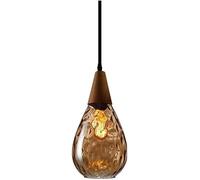 LDCBFTR Pendre Industriel, Lustre de la Ferme Moderne Rustique martelée E27, Lustre de la Ferme de la Cuisine, luminaires Suspendus pour la Chambre à Coucher de la Salle à Manger (Couleur: Ambre)