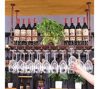 LDCBFTR Porte-Vide de Type à vin de Type plafonnier Porte-Vide, Porte-gobelet à vin Suspendu. WFJ