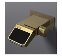 LDCBFTR Robinet brossé Gold Murd Mounts Fall Affichage numérique Fébran numérique Fauce caché par Mur intégré et Lavage Chaud Basin intégré à Eau Fauce (OneColor)