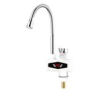 LDCBFTR Robinet Chaud électrique instantané ménage, Affichage numérique Rotatif et mélangeur d'eau Froide, Robinet de Cuisine à Un Seul Trou à poignée, Trois Secondes Chaudes, b (b) WFJ
