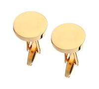 LDDIFHWW 2 Pièces Boutons de Manchette Hommes Chemise Tuxedo Bijoux Laiton Original Adapté Anniversaire Réunion Professionnelle Soirée Spécial, Or