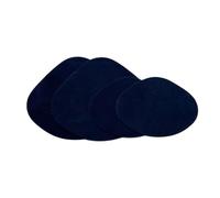 LDDIFHWW 4 Pièces Réparation Talon Chaussure Autocollant Haute Résistance Velours Confortable Adapté pour Sport Bureau Maison, Bleu Foncé