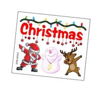 LDDIFHWW Autocollant de Noël Sticker Toilettes Mural PVC Étanche Déco Festive Adorable Motif Bonhomme de Neige Design Amovible Facile à Utiliser Adapté pour Sa