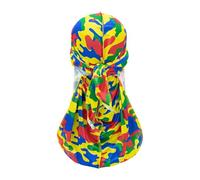 LDDIFHWW Bandana Cap Imitation Soie Longue Queue Do Rag Bandeau Casque Enveloppant Respirant Léger Texture Satinée Adapté Homme Femme Usage Quotidien, Multi
