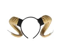 LDDIFHWW Bandeau/serre-cheveux pour Femme avec Cornes de Mouton Imitation, d'or