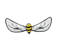 LDDIFHWW Bee Wing Costume Ailes Abeille Accessoire Polyestère Confortable Bretelles Souples Adapté pour Enfants Adultes Performance Carnaval Photographie Spect, Sans Bandeau